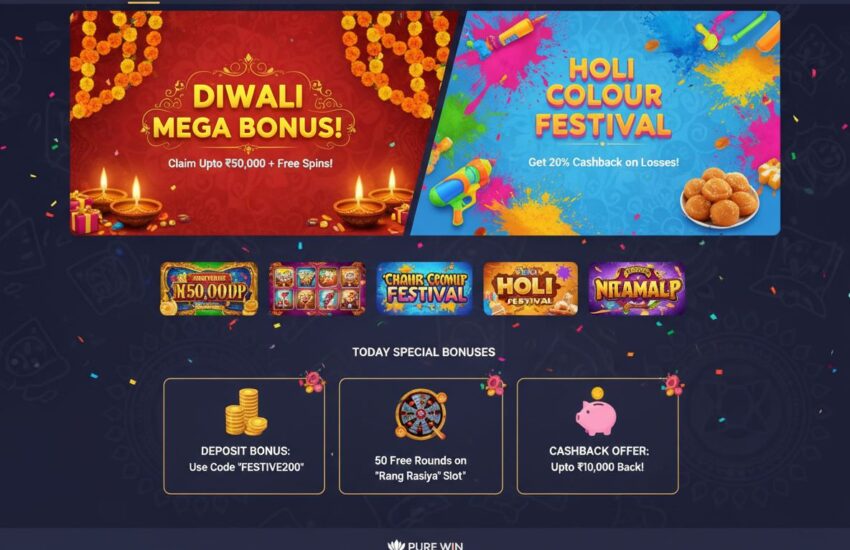 Diwali and Holi special bonus claims on Indian casino sites